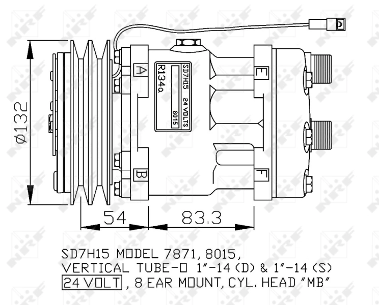 NRF 32765G Compressor, air conditioning