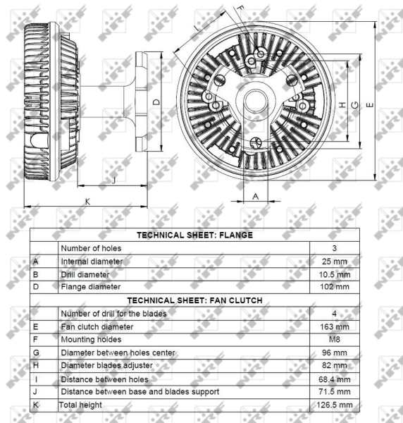 NRF 49078 Clutch, radiator fan