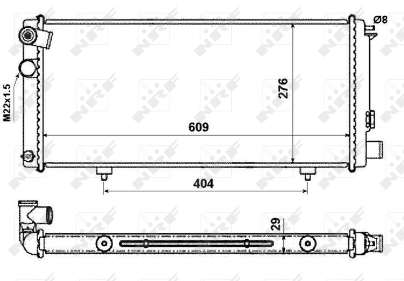 NRF 54628 Radiator, engine cooling