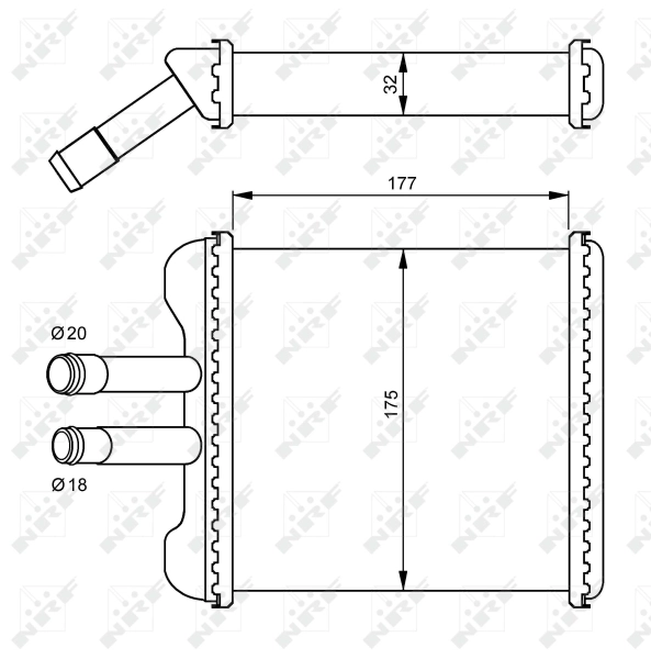 Heat Exchanger, interior heating EASY FIT 54237