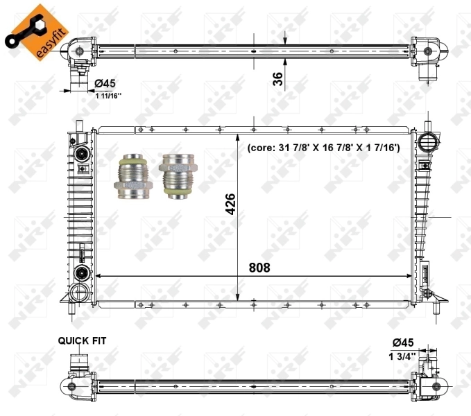 NRF 56030 Radiator, engine cooling