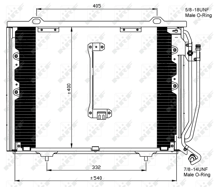 Condenser, air conditioning EASY FIT 35215