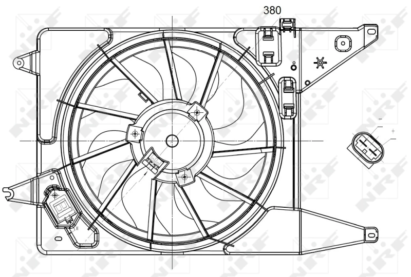 Fan, engine cooling 47225