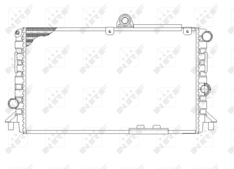 Radiator, engine cooling 58809