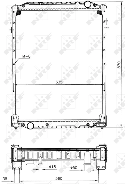 NRF 51598 Radiator, engine cooling