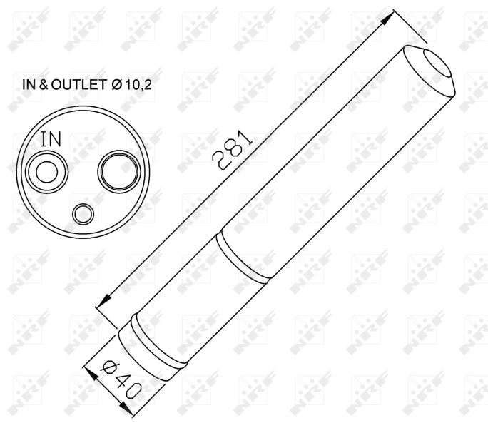 NRF 33304 Dryer, air conditioning