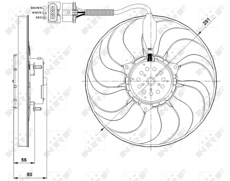Fan, engine cooling 47392