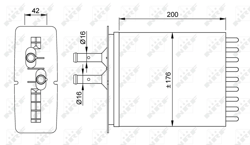 Heat Exchanger, interior heating 53205