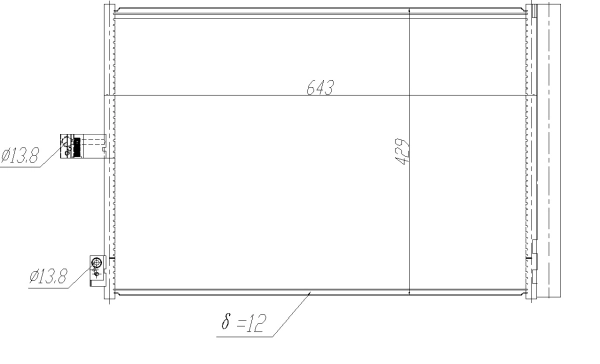 Condenser, air conditioning EASY FIT 350457