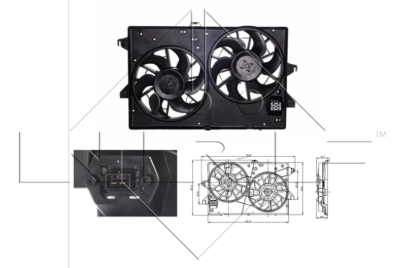 Fan, engine cooling 47003