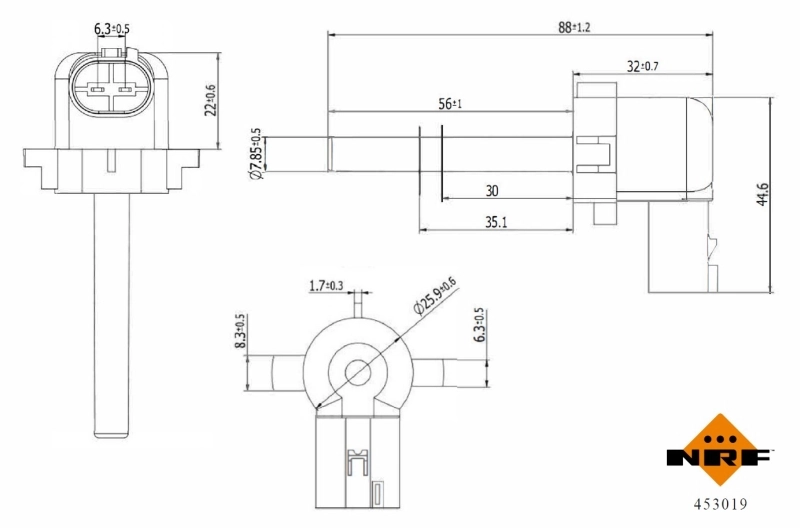 Sensor, coolant level 453019