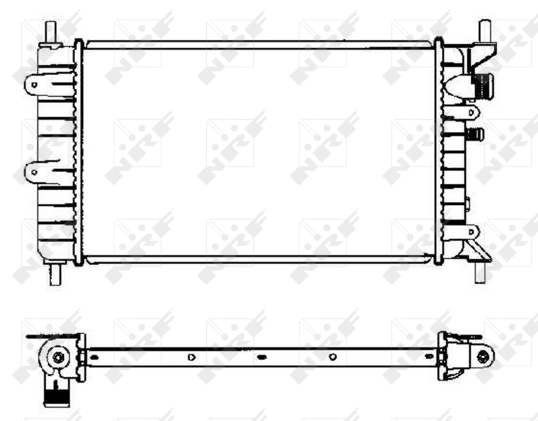 Radiator, engine cooling EASY FIT 504437