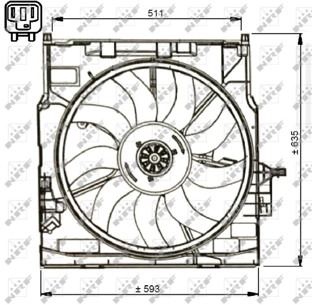 Fan, engine cooling 47734