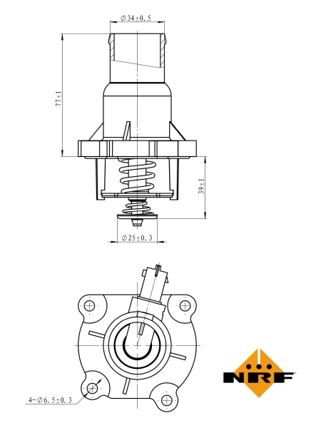 Thermostat, liquide de refroidissement EASY FIT 725033