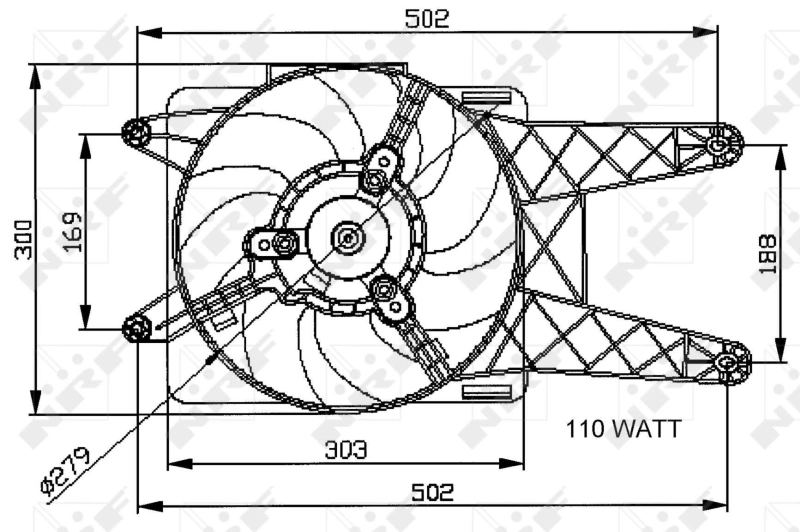 Fan, engine cooling 47039
