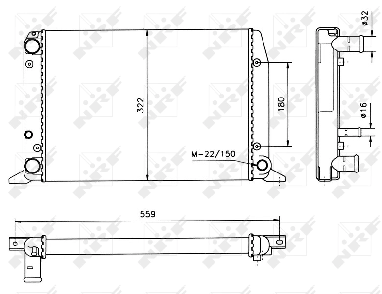 Radiator, engine cooling 50514