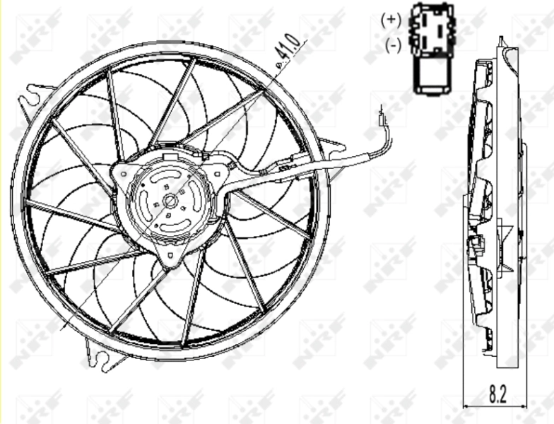 Fan, engine cooling 47324