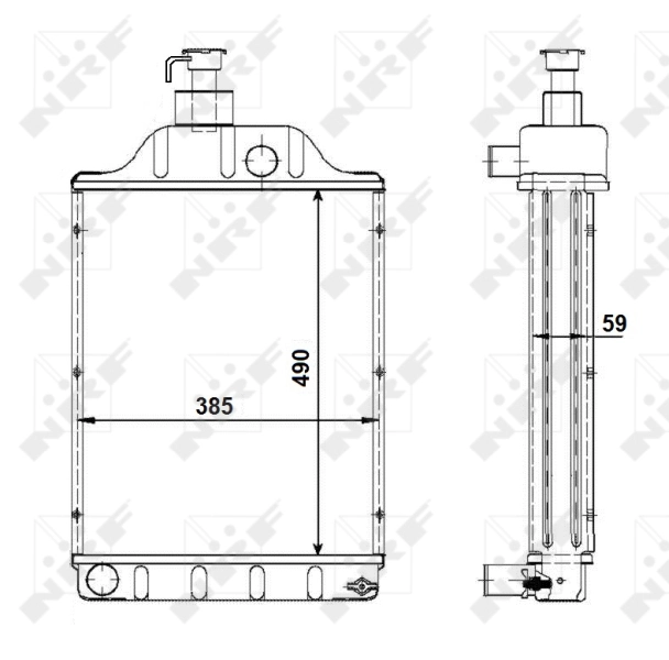 NRF 501768 Radiator, engine cooling