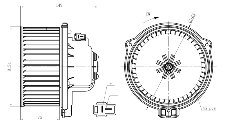 NRF 34301 Interior Blower