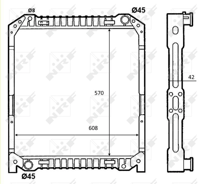NRF 52096 Radiator, engine cooling