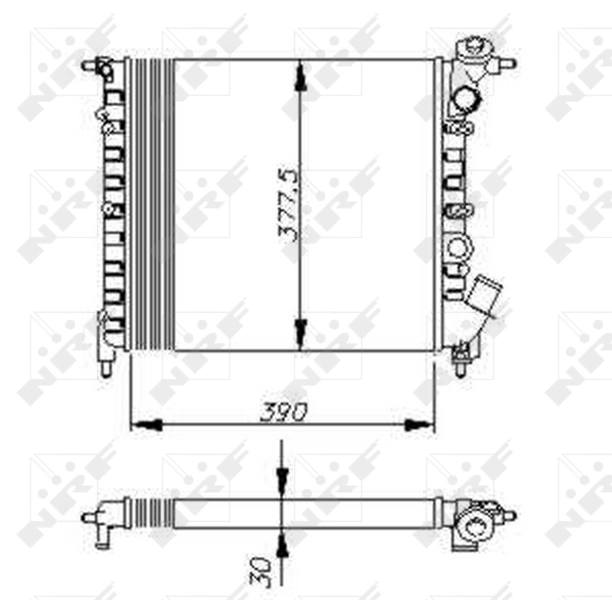 NRF 58771 Radiator, engine cooling