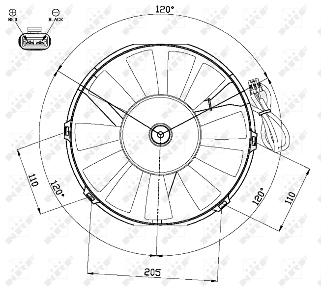 Fan, engine cooling 47467