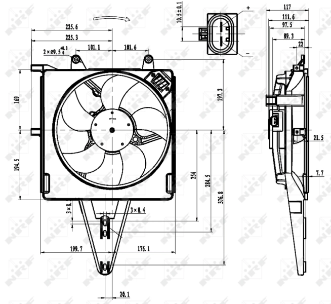 Fan, engine cooling 47431