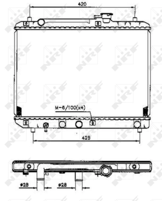 Radiator, engine cooling 53207