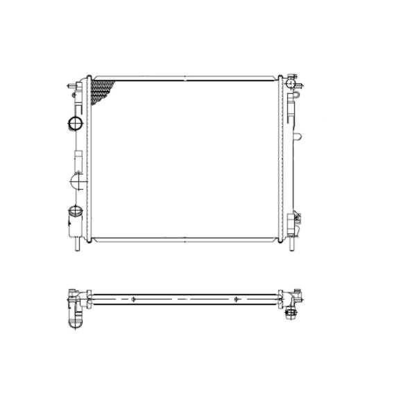 Radiator, engine cooling 53210