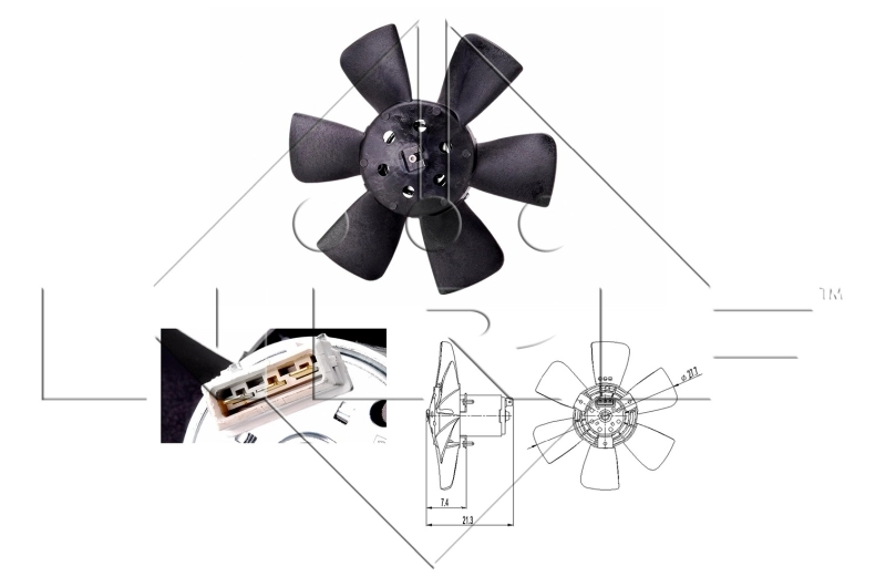 Fan, engine cooling 47391