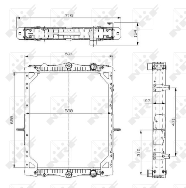 NRF 529744 Radiator, engine cooling