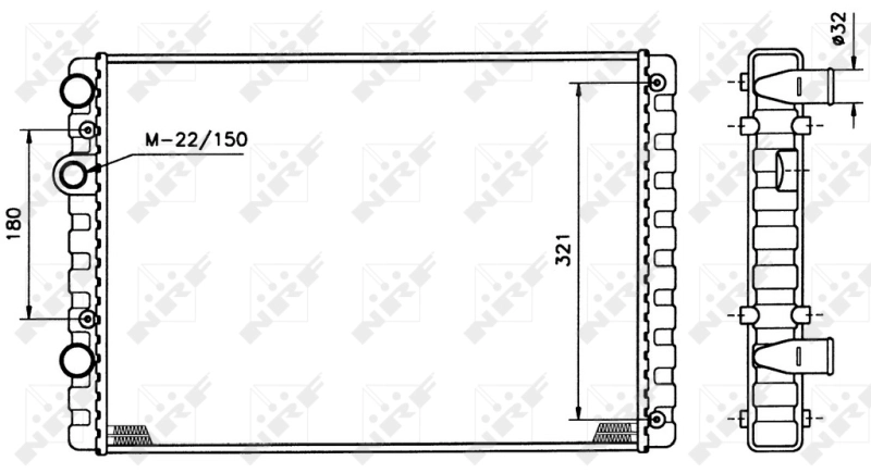 NRF 509520 Radiator, engine cooling