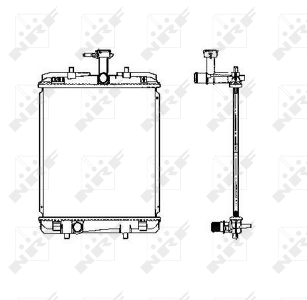 Radiator, engine cooling 53459