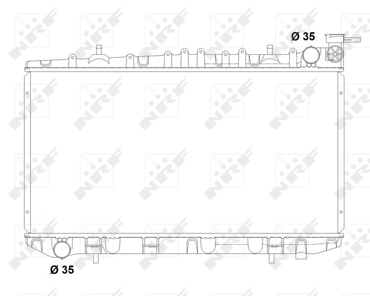 NRF 503497 Radiator, engine cooling