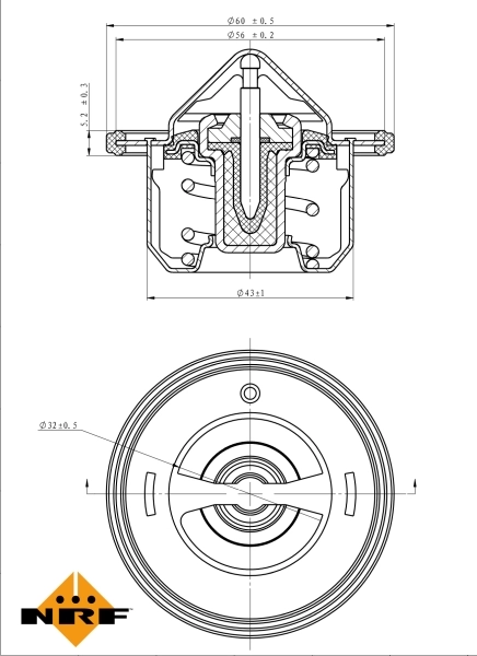 Thermostat, coolant EASY FIT 725097