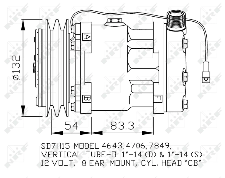 NRF 32130 Compressor, air conditioning