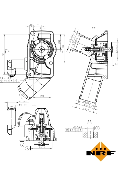 Thermostat, coolant 725157
