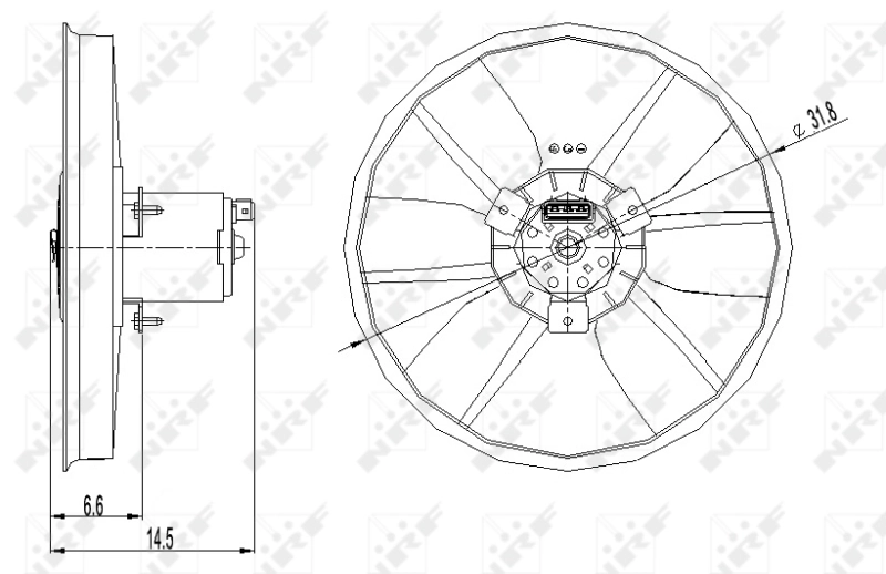 Fan, engine cooling 47402