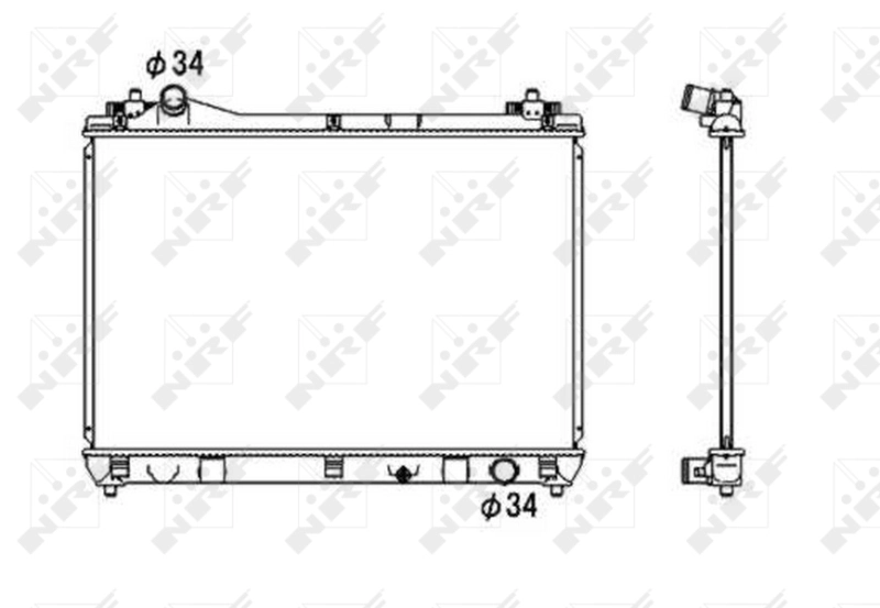 NRF 53703 Radiator, engine cooling