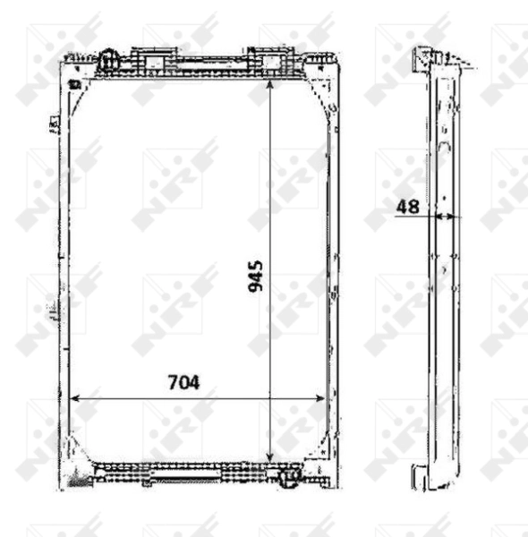 NRF 58346 Radiator, engine cooling