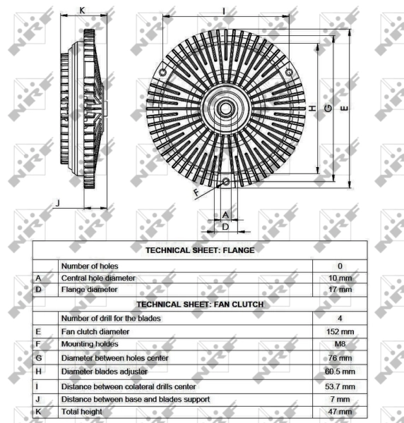 NRF 49565 Clutch, radiator fan