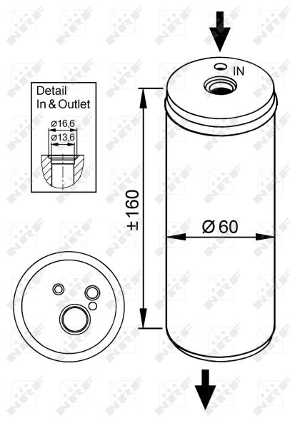 NRF 33296 Dryer, air conditioning