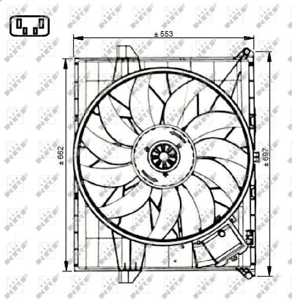 Fan, engine cooling 47731