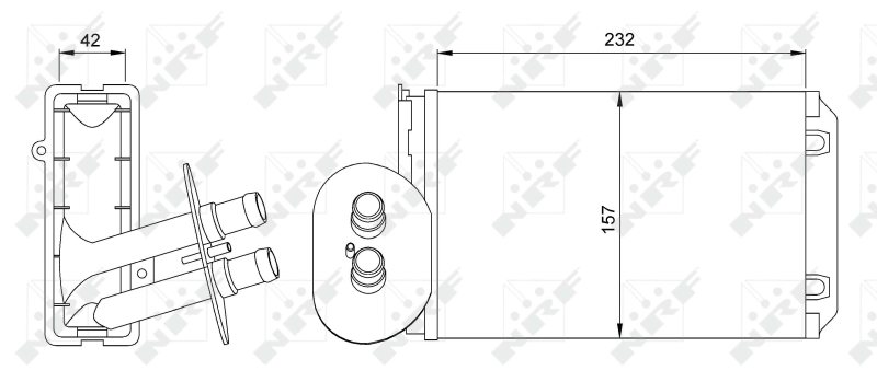 Heat Exchanger, interior heating 54247