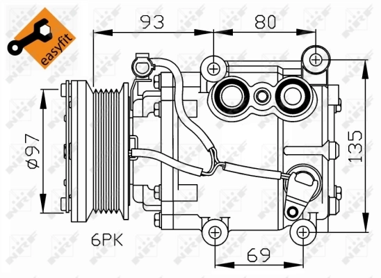 Compressor, air conditioning EASY FIT 32247