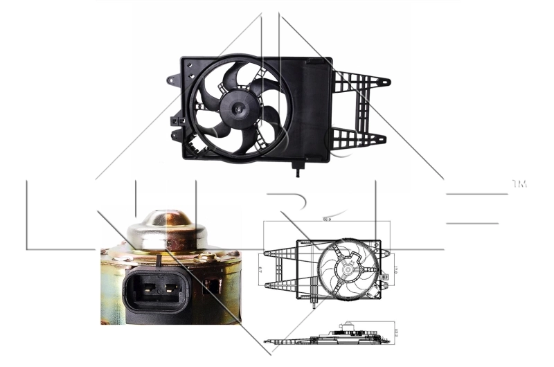 Fan, engine cooling 47243