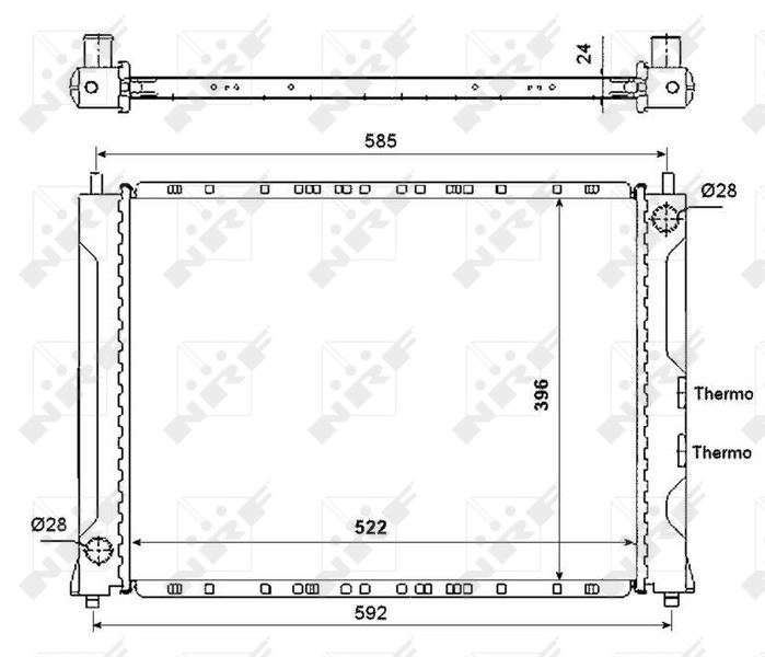NRF 55425 Radiator, engine cooling