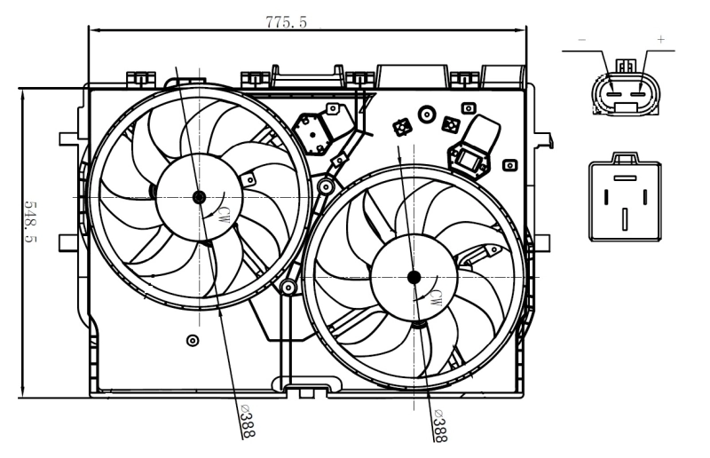 Fan, engine cooling 47866