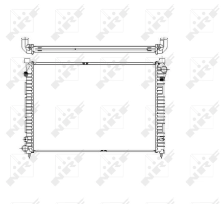 Radiator, engine cooling 55444