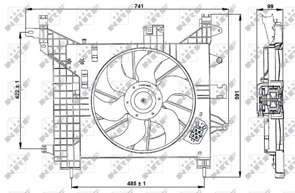 Fan, engine cooling 470023